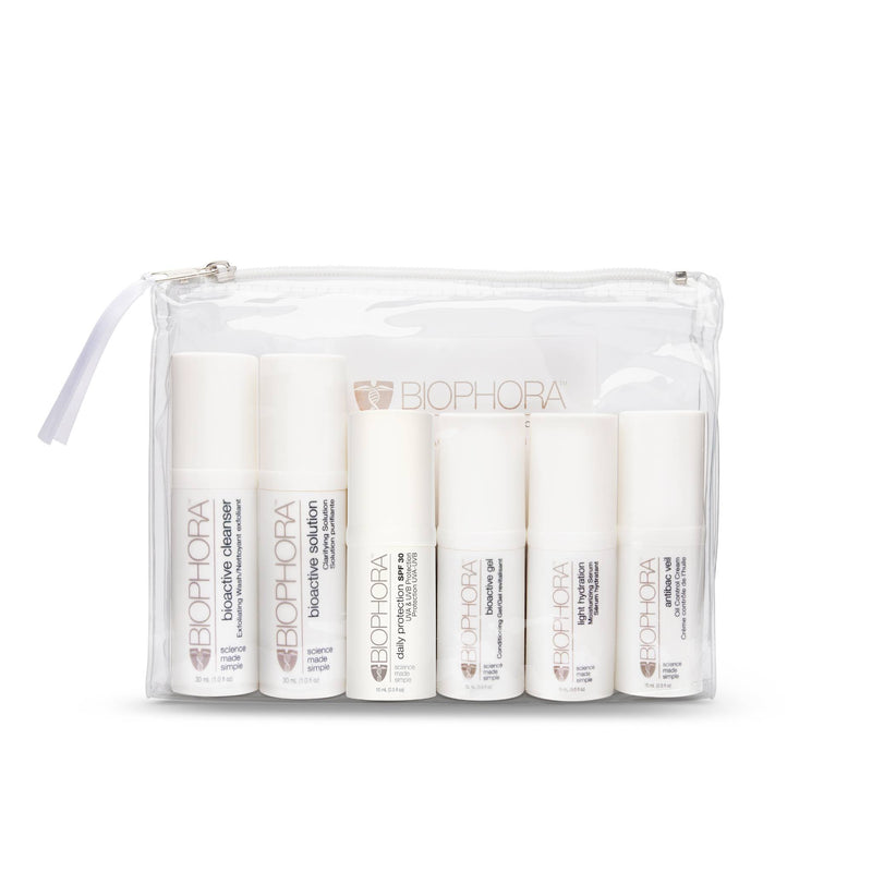 Biophora Acne Prone Oily Skin Kit [5 Products - Travel Size]