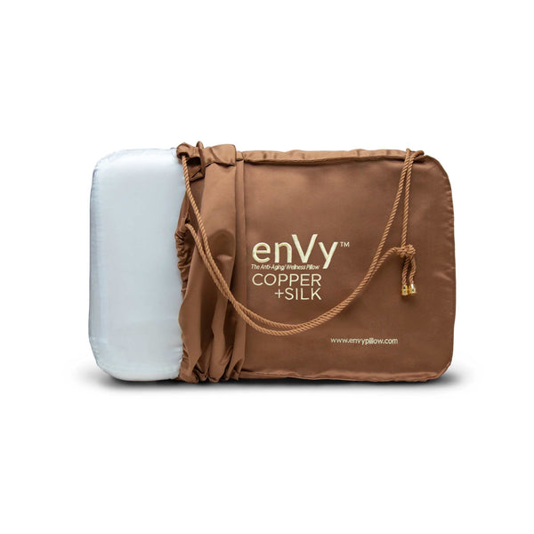 enVy Pillow SILK + COPPER Infused Natural Latex Anti-Aging Pillow