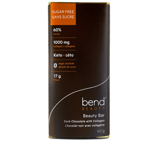 Bend Beauty The Beauty Bar : Sugar Free Chocolate with Marine Collagen